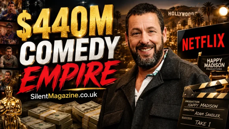 Adam Sandler Net Worth 2026 featured image showing Hollywood comedy success and Netflix entertainment empire