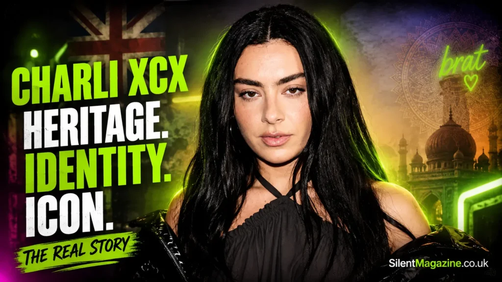 Charli XCX ethnicity image showing her mixed heritage, identity, family roots, and British-Indian cultural background