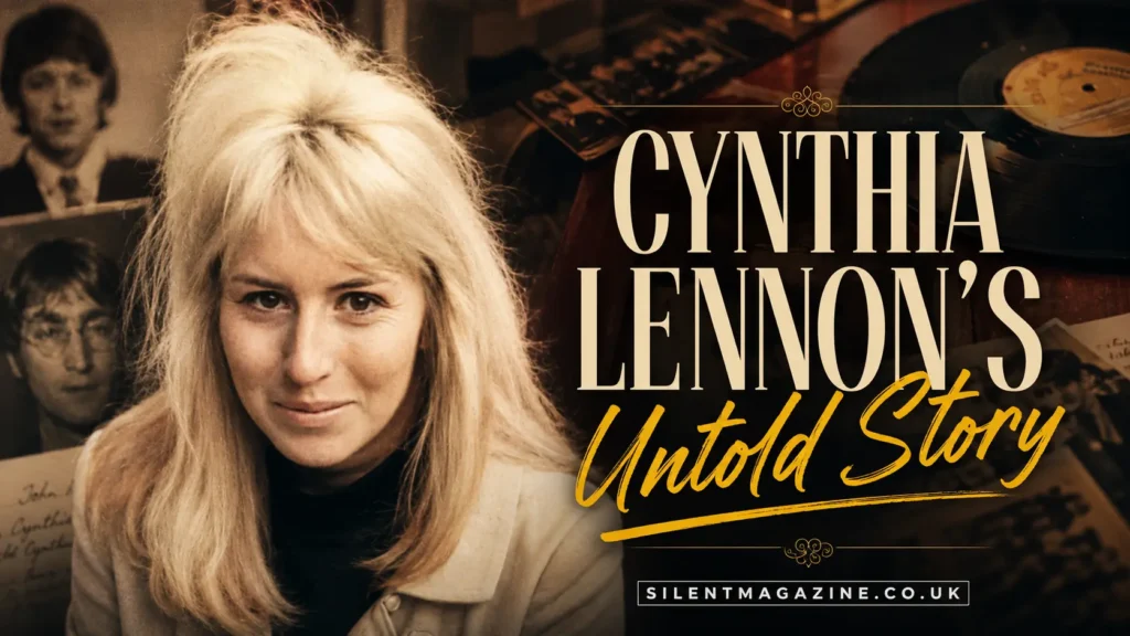 Cynthia Lennon vintage style featured image inspired by Beatles era and her life story