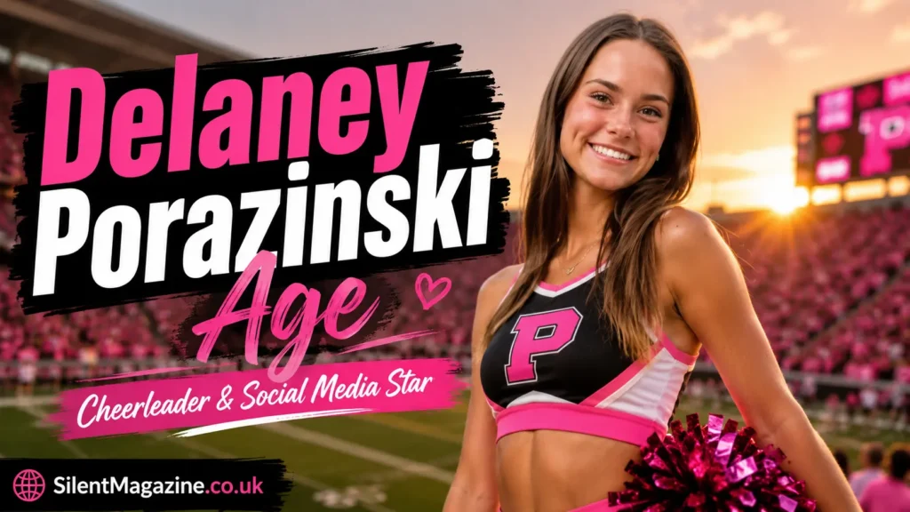 Delaney Porazinski age featured image with college cheerleader and social media personality style