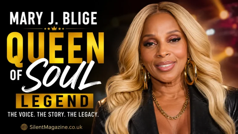 how old is mary j blige featured image showing Mary J. Blige in glamorous celebrity magazine style portrait