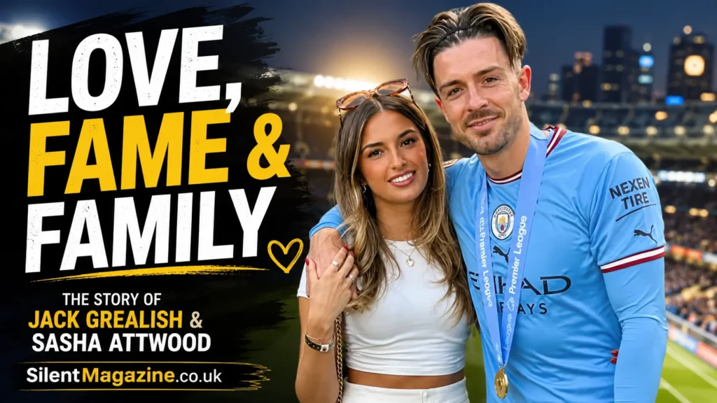 jack grealish wife Sasha Attwood with Jack Grealish in a stylish football