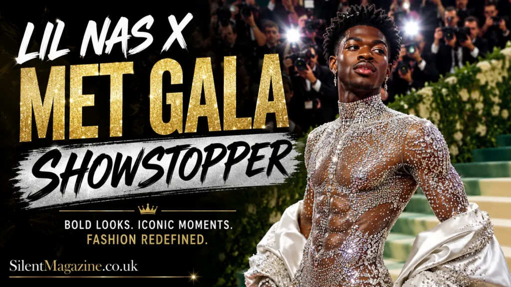 lil nas x met gala red carpet crystal Swarovski outfit Met Gala 2024 fashion moment