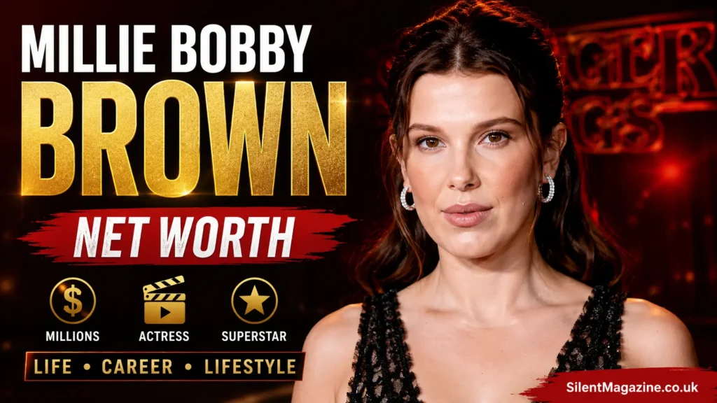 Millie Bobby Brown Net Worth featured image showing the Stranger Things actress and entrepreneur lifestyle