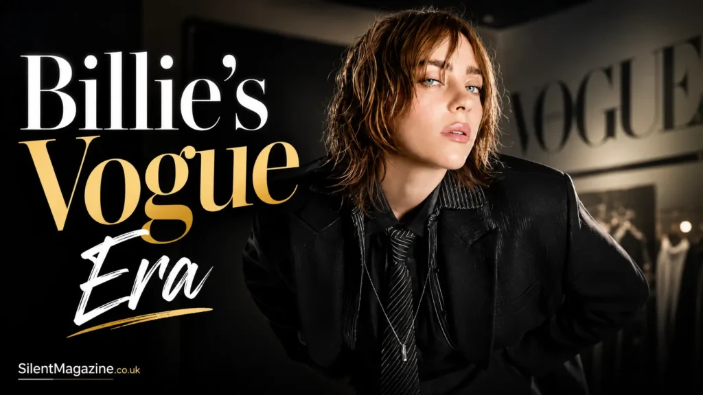 billie eilish vogue inspired fashion portrait with modern luxury style and editorial aesthetic for SilentMagazine.co.uk