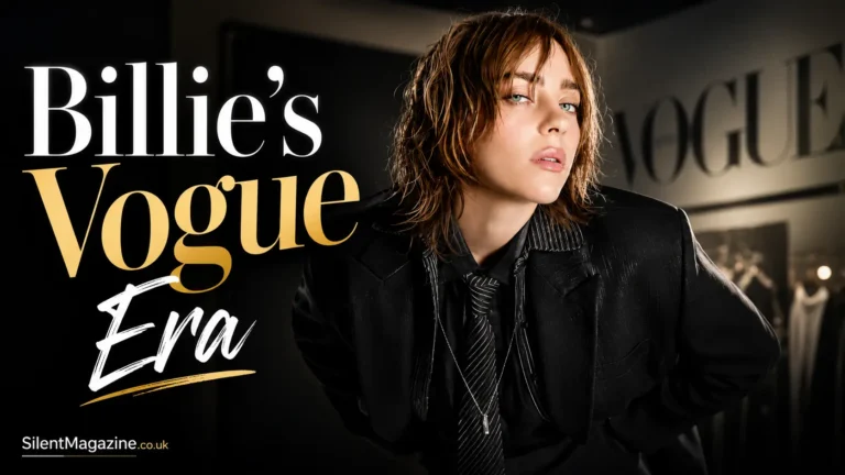 billie eilish vogue inspired fashion portrait with modern luxury style and editorial aesthetic for SilentMagazine.co.uk
