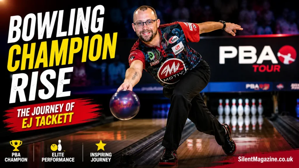 ej tackett in action delivering a powerful bowling shot during professional tournament on polished lane