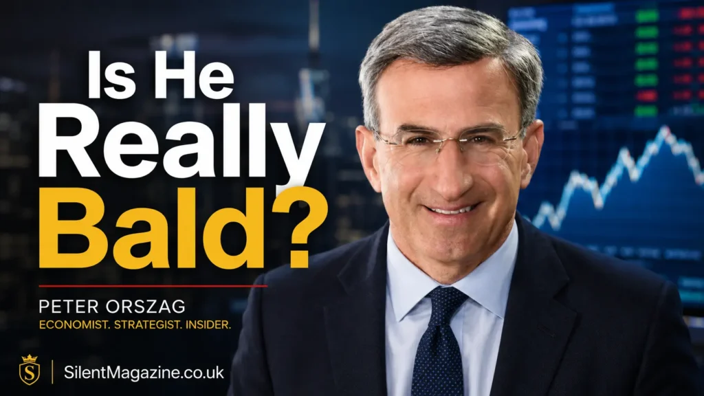 peter orszag bald discussion with professional portrait and public appearance themed background