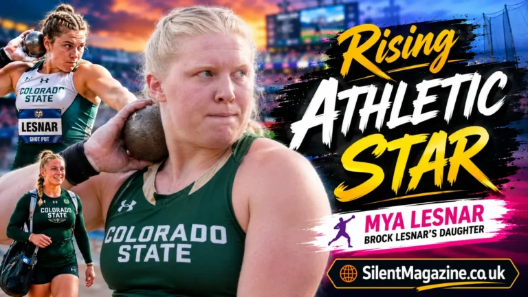 Brock Lesnar daughter Mya Lesnar competing in shot put during her successful collegiate athletics career