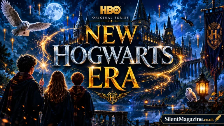 harry potter hbo featured image showing a magical castle, young wizards, and the upcoming HBO television adaptation