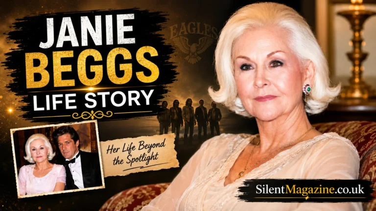 Janie Beggs life story featured biography image with vintage style and SilentMagazine.co.uk branding
