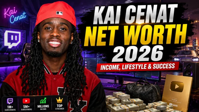 Kai Cenat Net Worth 2026 featuring the popular streamer with luxury lifestyle, earnings highlights, and streaming success