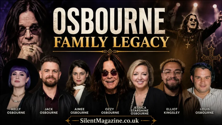 ozzy osbourne children featured image showing Ozzy Osbourne with his family and children in a professional editorial design